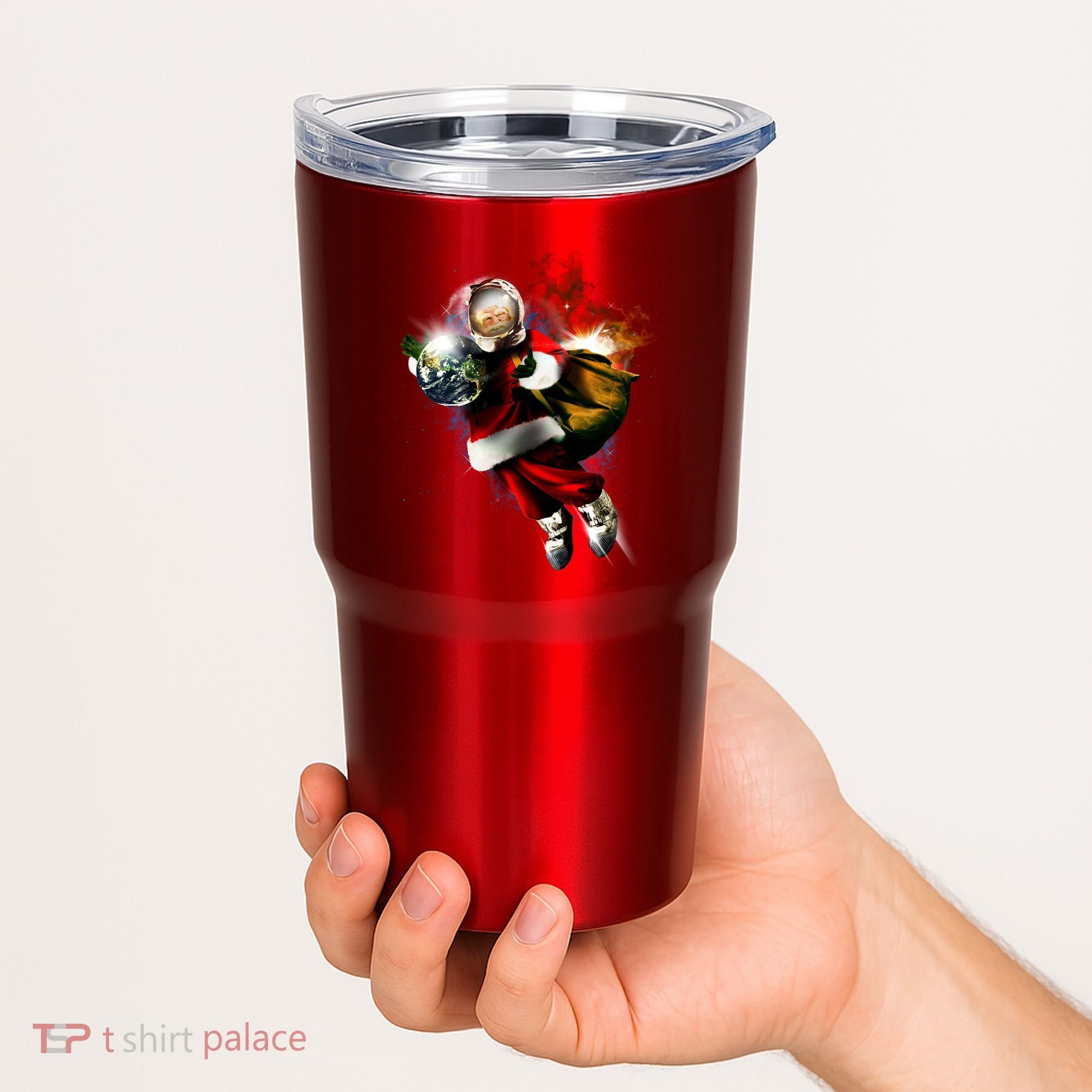 Santa Claus Astronaut In Space Tumbler