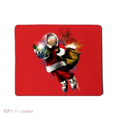 Santa Claus Astronaut In Space Mousepad
