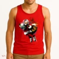 Santa Claus Astronaut In Space Tank Top thumb 3