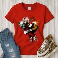 Santa Claus Astronaut In Space Women's T-Shirt thumb 3