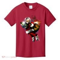 Santa Claus Astronaut In Space Kids T-Shirt thumb 0