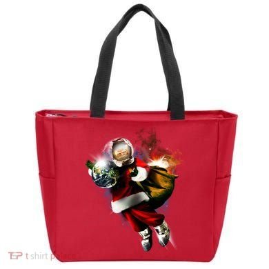 Santa Claus Astronaut In Space Tote Bag