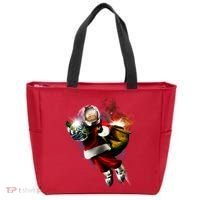Santa Claus Astronaut In Space Tote Bag thumb 0