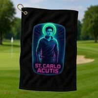  St. Carlo Acutis Golf Towel thumb 1
