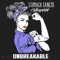Stomach Cancer Awareness Stomach Cancer Warrior Unbreakable Gift Beanie thumb 2