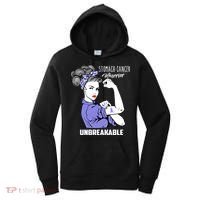 Stomach Cancer Awareness Stomach Cancer Warrior Unbreakable Gift Women's Hoodie thumb 0