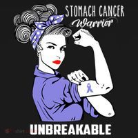 Stomach Cancer Awareness Stomach Cancer Warrior Unbreakable Gift Women's Hoodie thumb 2