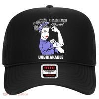Stomach Cancer Awareness Stomach Cancer Warrior Unbreakable Gift Hat thumb 0