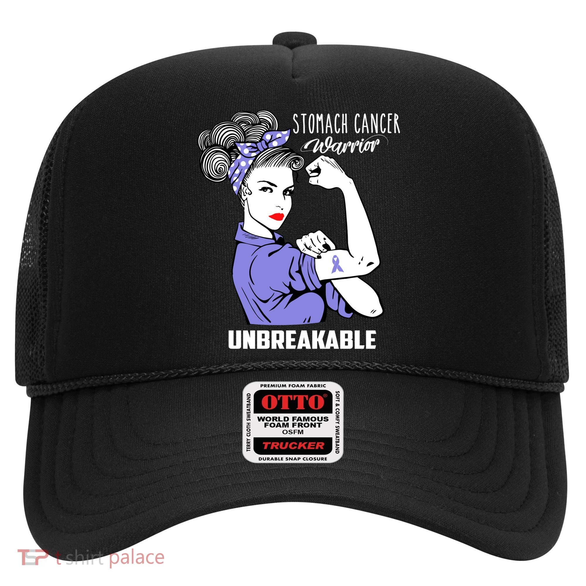 Stomach Cancer Awareness Stomach Cancer Warrior Unbreakable Gift Hat