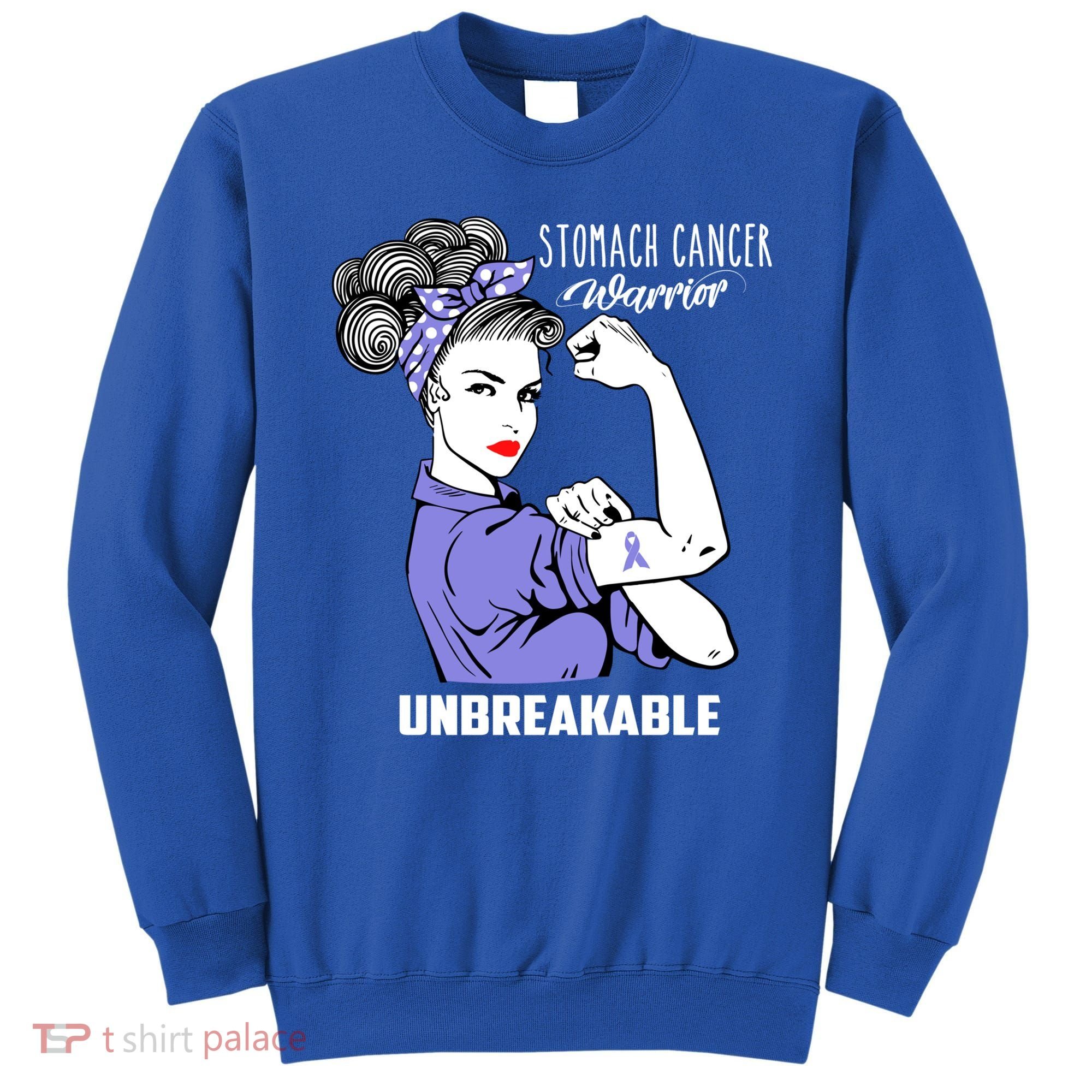Stomach Cancer Awareness Stomach Cancer Warrior Unbreakable Gift Sweatshirt