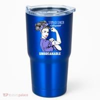 Stomach Cancer Awareness Stomach Cancer Warrior Unbreakable Gift Tumbler thumb 0
