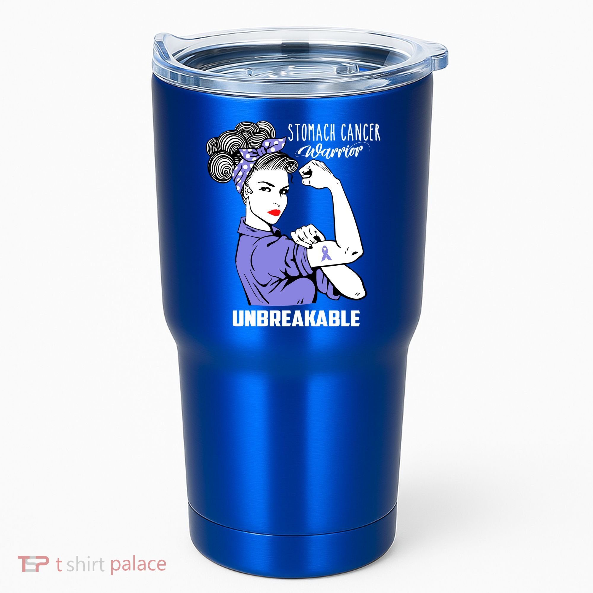 Stomach Cancer Awareness Stomach Cancer Warrior Unbreakable Gift Tumbler