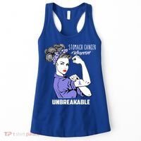 Stomach Cancer Awareness Stomach Cancer Warrior Unbreakable Gift Women's Tank Top thumb 0