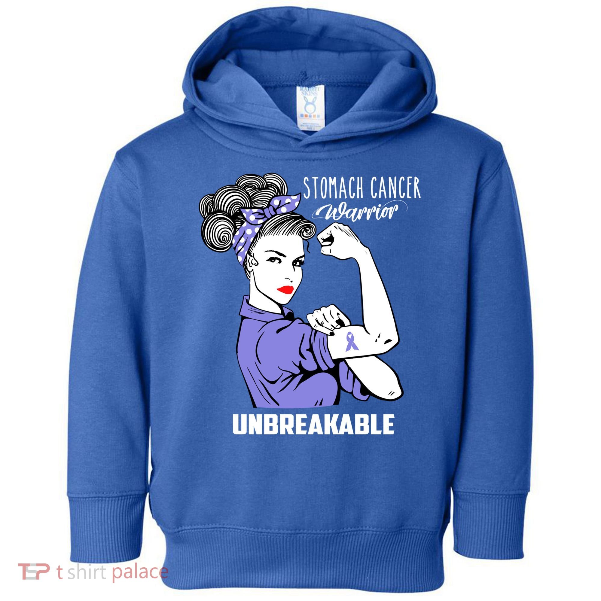 Stomach Cancer Awareness Stomach Cancer Warrior Unbreakable Gift Toddler Hoodie