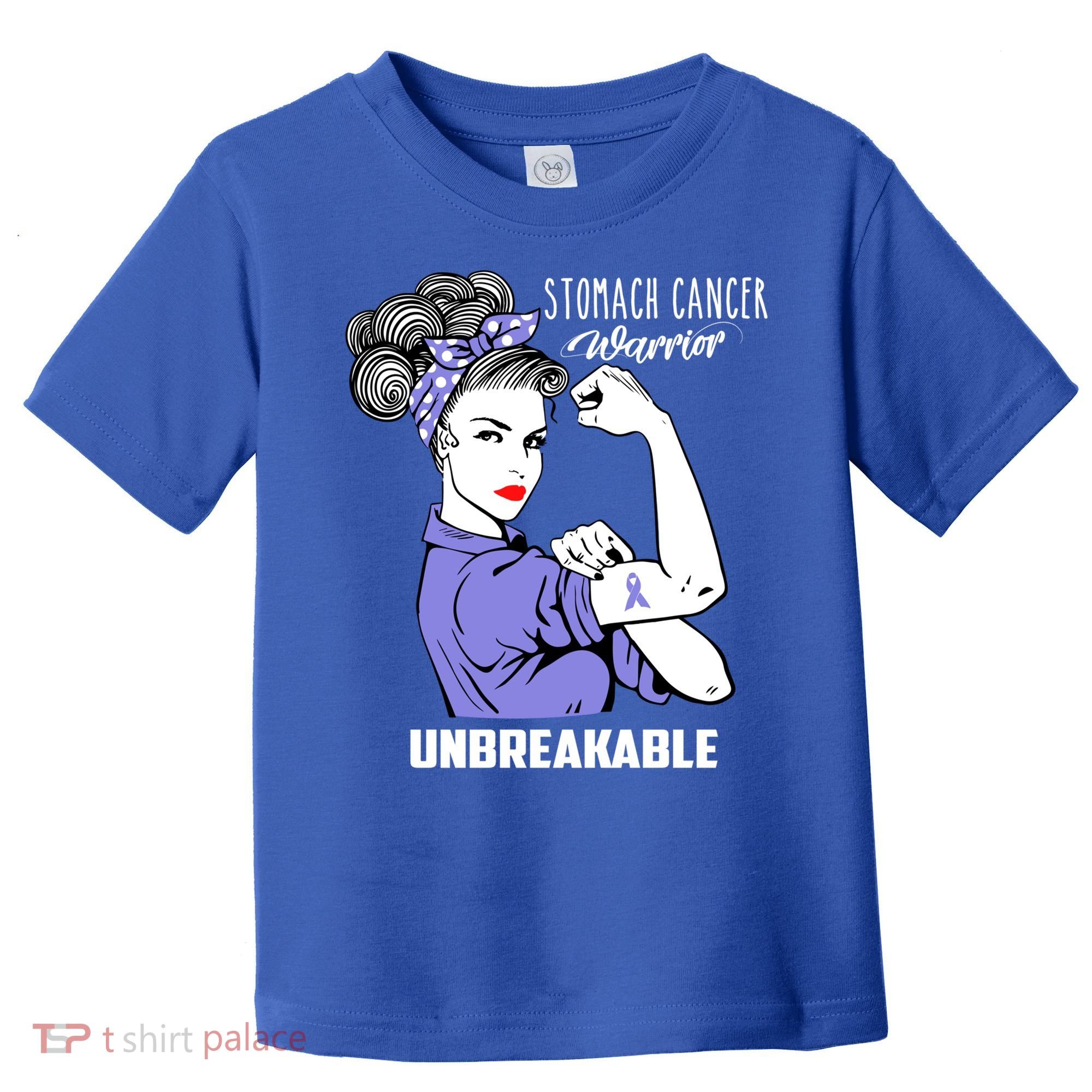 Stomach Cancer Awareness Stomach Cancer Warrior Unbreakable Gift Toddler T-Shirt
