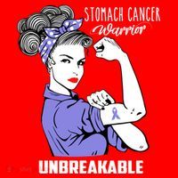 Stomach Cancer Awareness Stomach Cancer Warrior Unbreakable Gift Santa Hat thumb 1