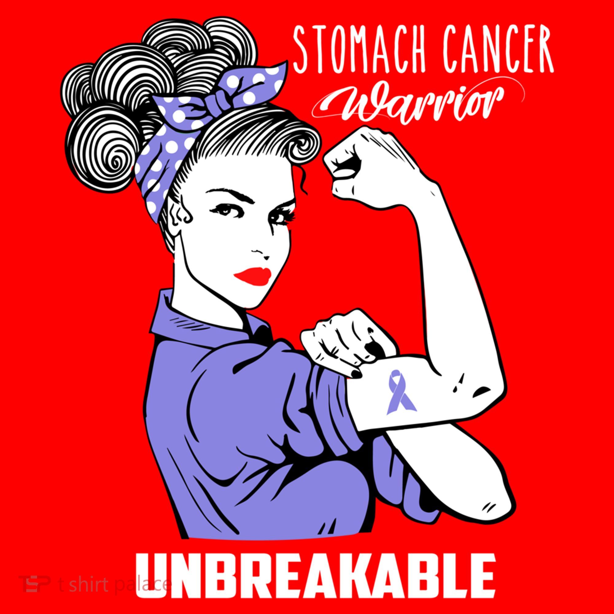 Stomach Cancer Awareness Stomach Cancer Warrior Unbreakable Gift Santa Hat