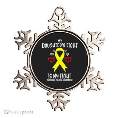 Sarcoma Cancer Awareness My Daughters Fight Is My Fight Mom Gift Ornament