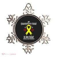 Sarcoma Cancer Awareness My Daughters Fight Is My Fight Mom Gift Ornament thumb 0