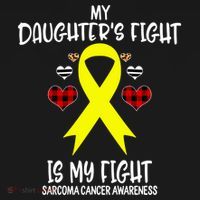 Sarcoma Cancer Awareness My Daughters Fight Is My Fight Mom Gift Ornament thumb 1