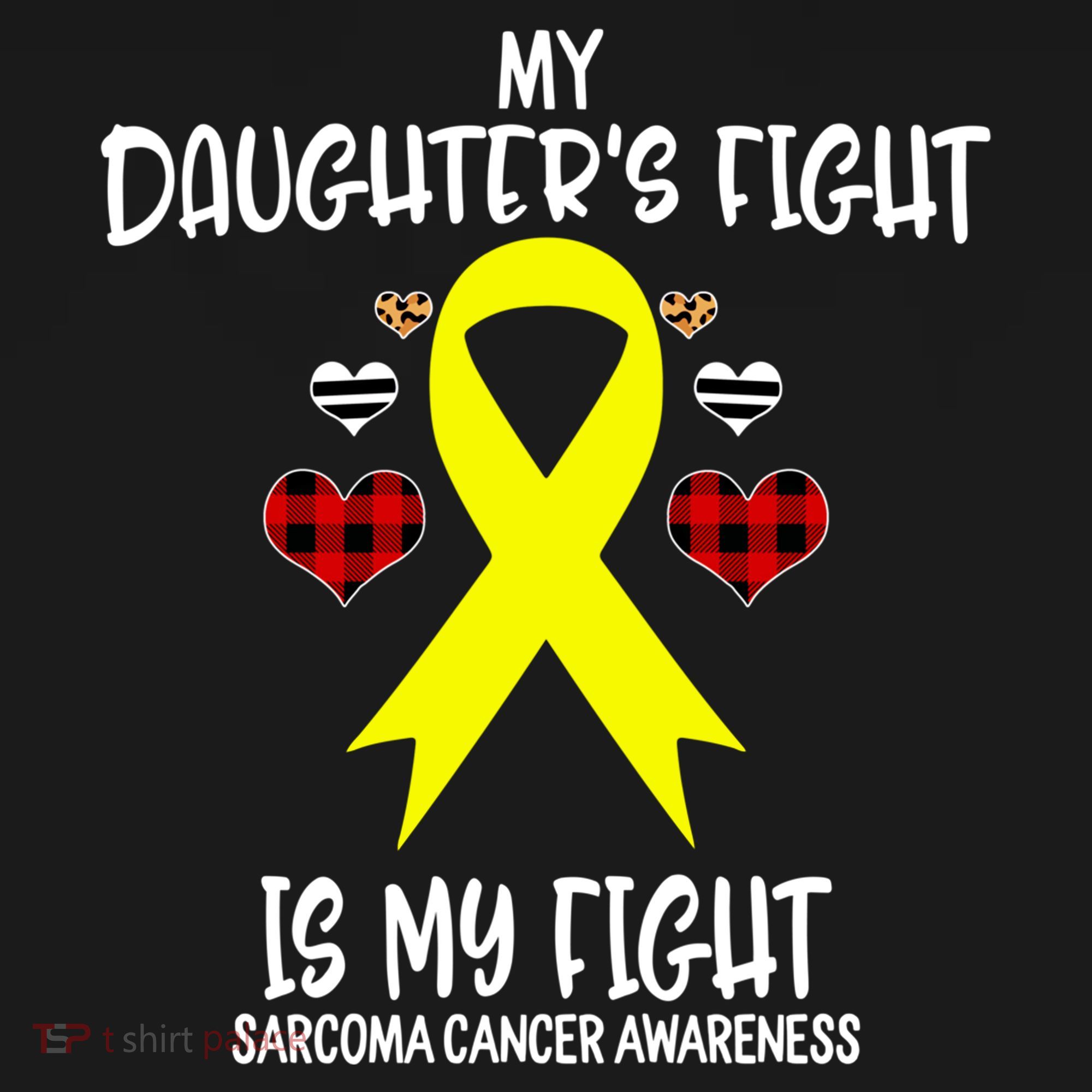 Sarcoma Cancer Awareness My Daughters Fight Is My Fight Mom Gift Ornament