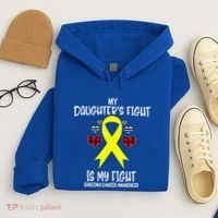 Sarcoma Cancer Awareness My Daughters Fight Is My Fight Mom Gift Hoodie thumb 4