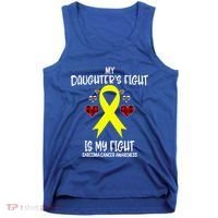 Sarcoma Cancer Awareness My Daughters Fight Is My Fight Mom Gift Tank Top thumb 0
