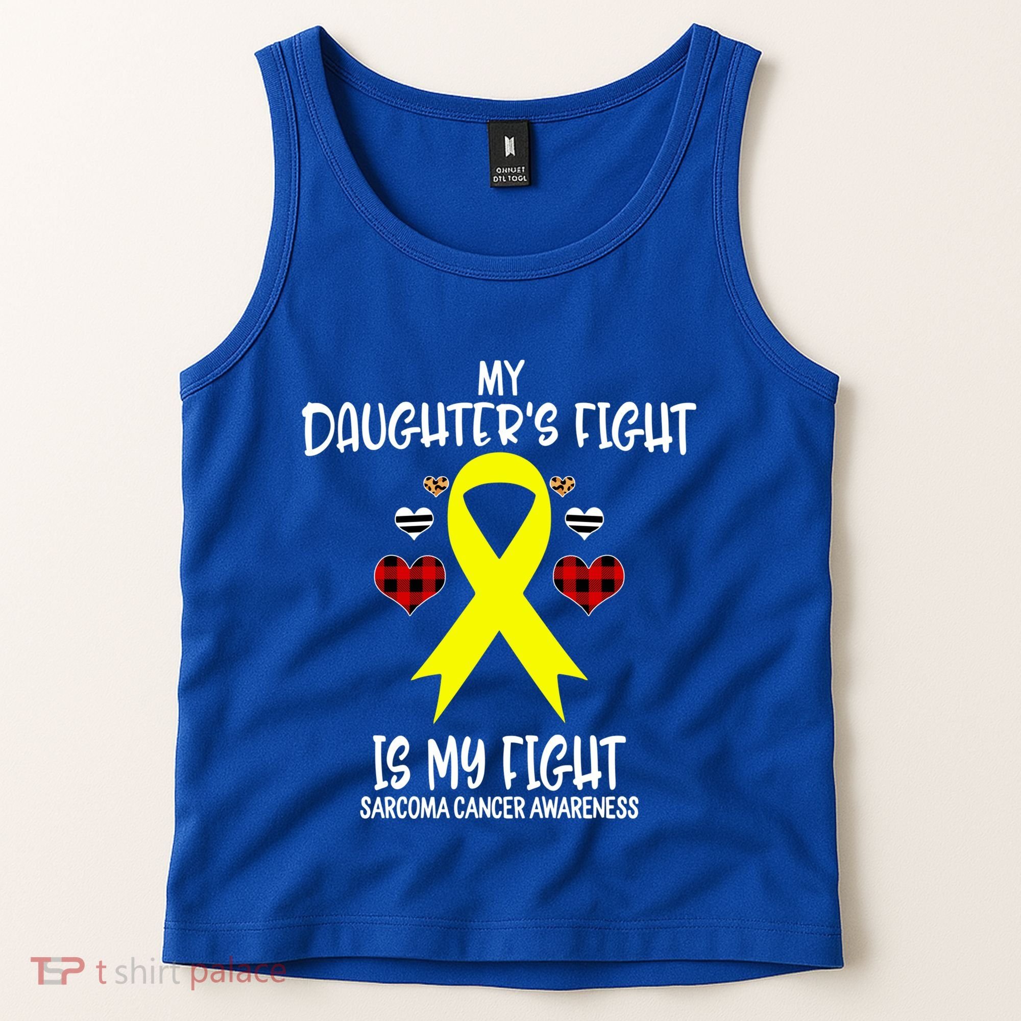 Sarcoma Cancer Awareness My Daughters Fight Is My Fight Mom Gift Tank Top