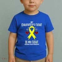 Sarcoma Cancer Awareness My Daughters Fight Is My Fight Mom Gift Toddler T-Shirt thumb 2