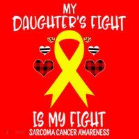 Sarcoma Cancer Awareness My Daughters Fight Is My Fight Mom Gift Santa Hat thumb 1