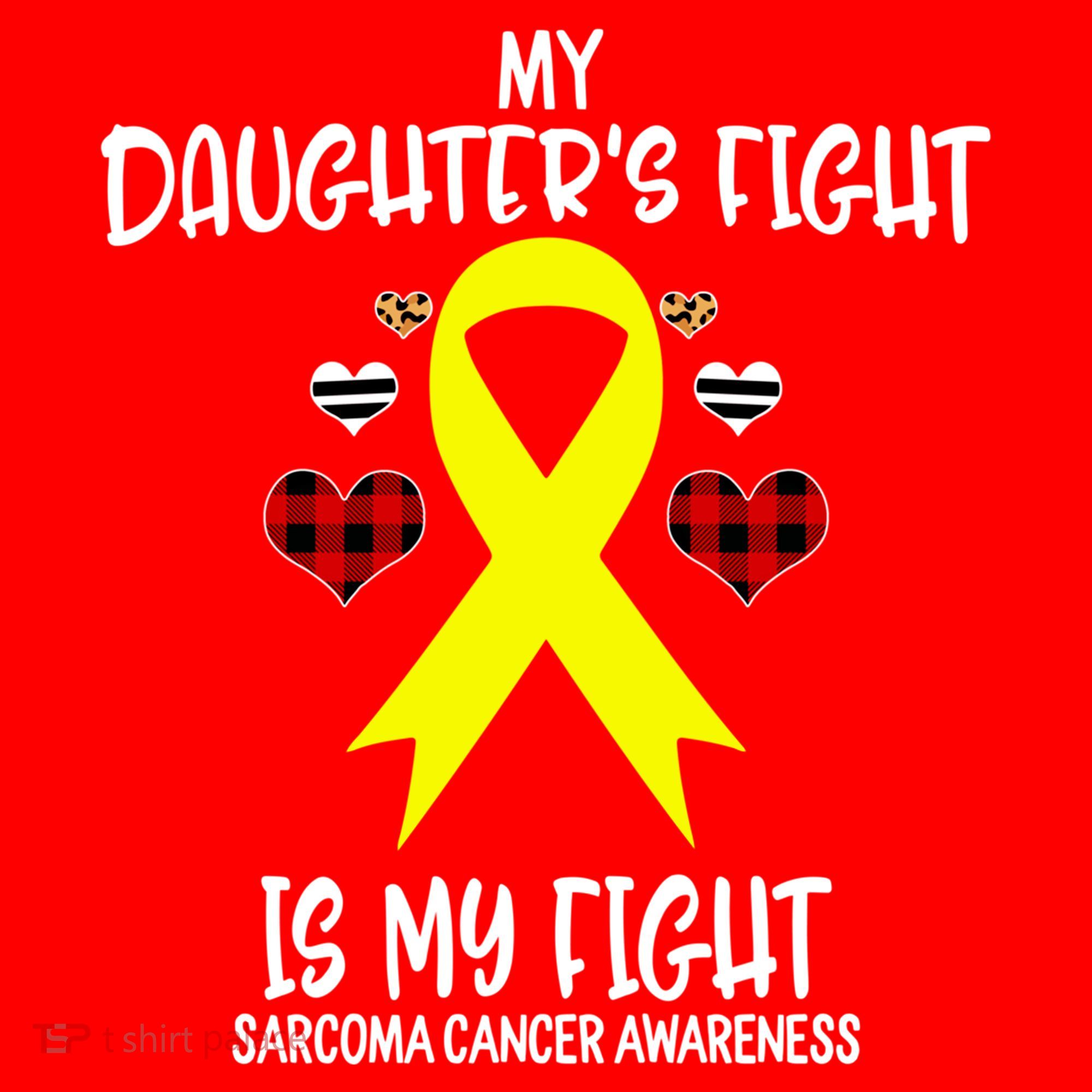 Sarcoma Cancer Awareness My Daughters Fight Is My Fight Mom Gift Santa Hat