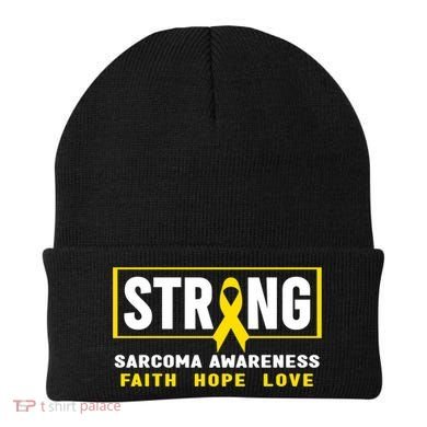 Sarcoma Cancer Awareness Gift Strong Sarcoma Awareness Gift Beanie