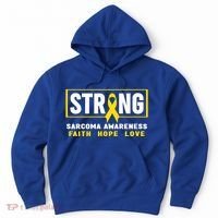Sarcoma Cancer Awareness Gift Strong Sarcoma Awareness Gift Hoodie thumb 0