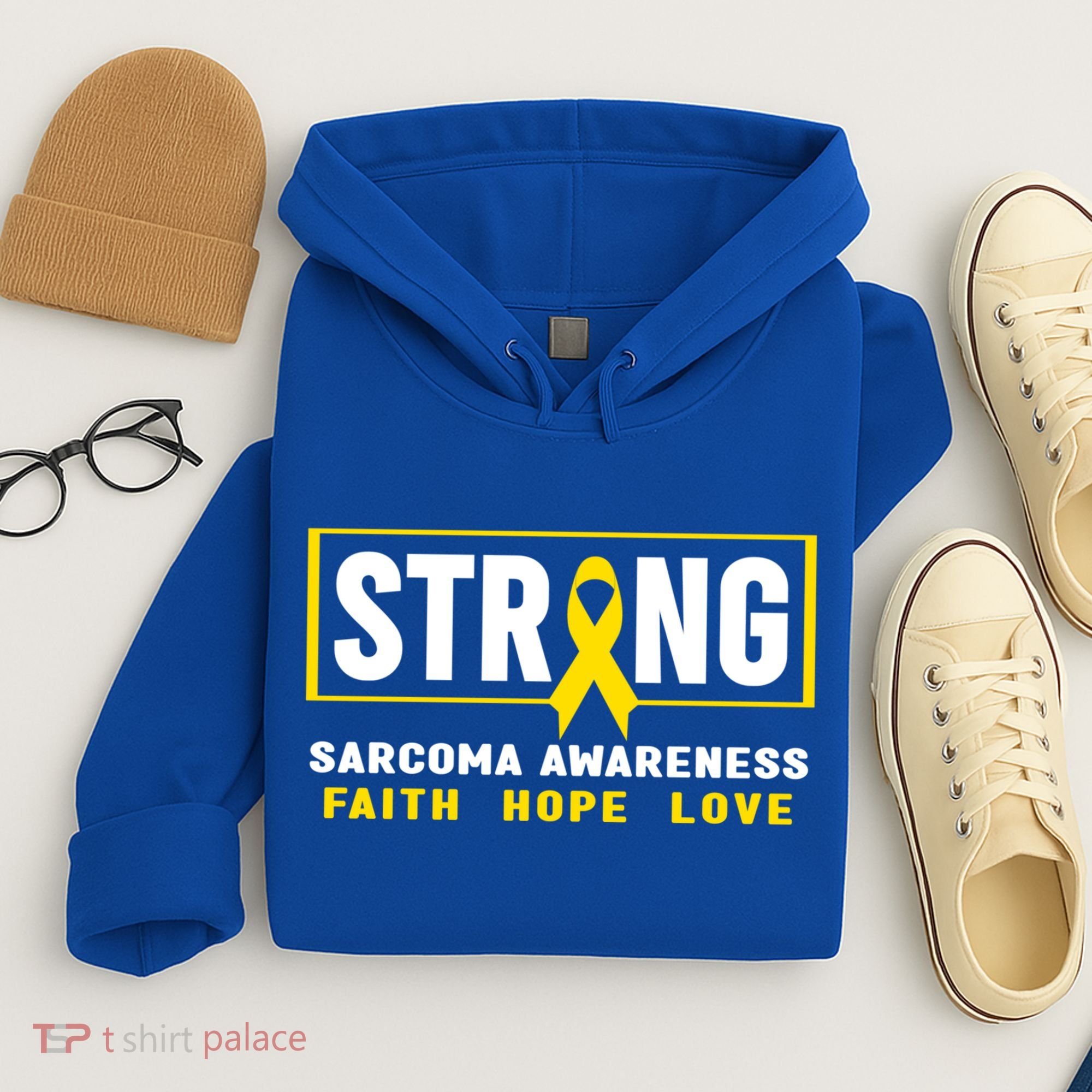 Sarcoma Cancer Awareness Gift Strong Sarcoma Awareness Gift Hoodie