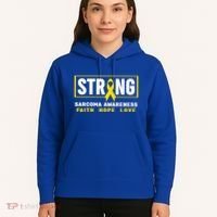 Sarcoma Cancer Awareness Gift Strong Sarcoma Awareness Gift Hoodie thumb 5