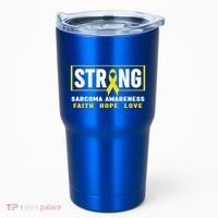 Sarcoma Cancer Awareness Gift Strong Sarcoma Awareness Gift Tumbler thumb 0