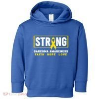 Sarcoma Cancer Awareness Gift Strong Sarcoma Awareness Gift Toddler Hoodie thumb 0
