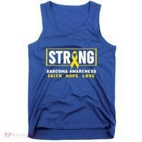 Sarcoma Cancer Awareness Gift Strong Sarcoma Awareness Gift Tank Top thumb 0