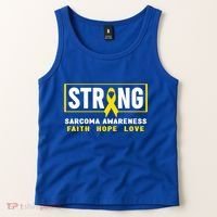 Sarcoma Cancer Awareness Gift Strong Sarcoma Awareness Gift Tank Top thumb 2
