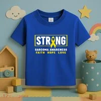 Sarcoma Cancer Awareness Gift Strong Sarcoma Awareness Gift Toddler T-Shirt thumb 3