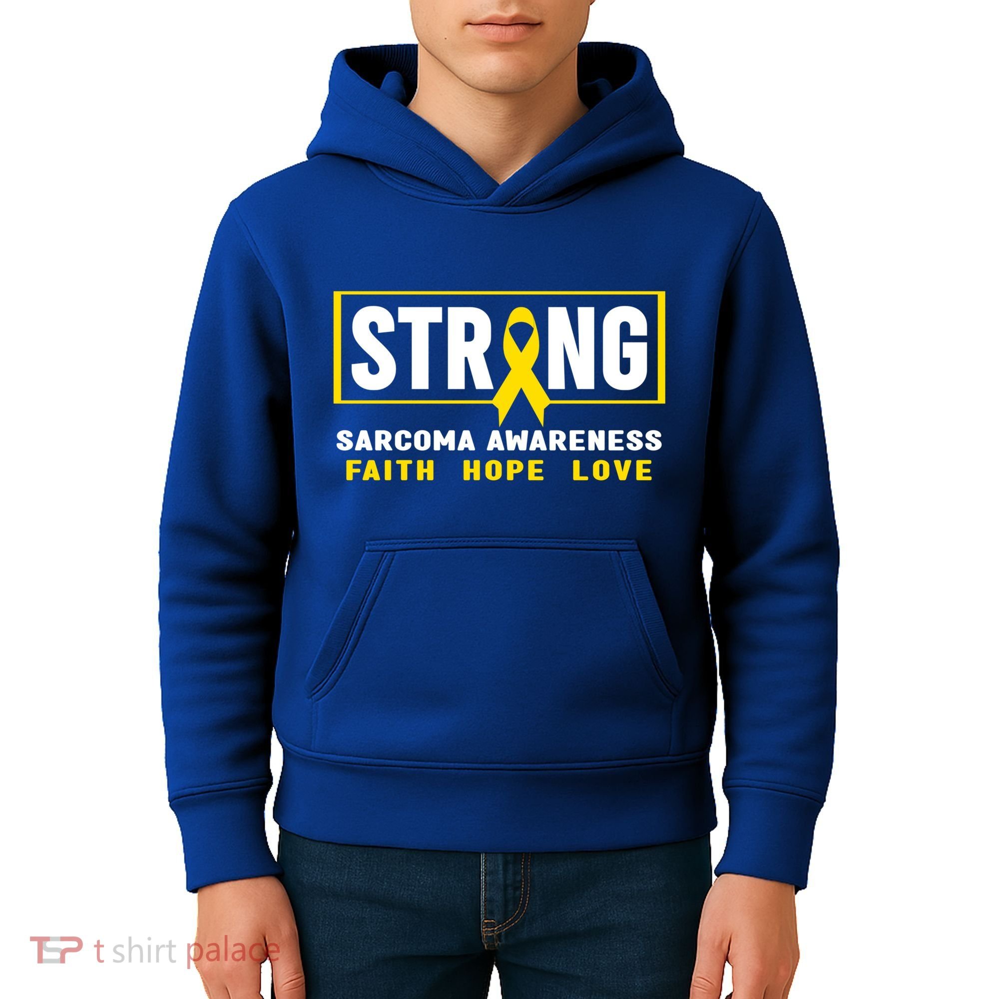 Sarcoma Cancer Awareness Gift Strong Sarcoma Awareness Gift Kids Hoodie