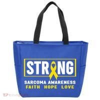 Sarcoma Cancer Awareness Gift Strong Sarcoma Awareness Gift Tote Bag thumb 0