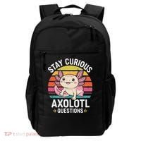 Stay Curious Axolotl Questions Backpack thumb 0