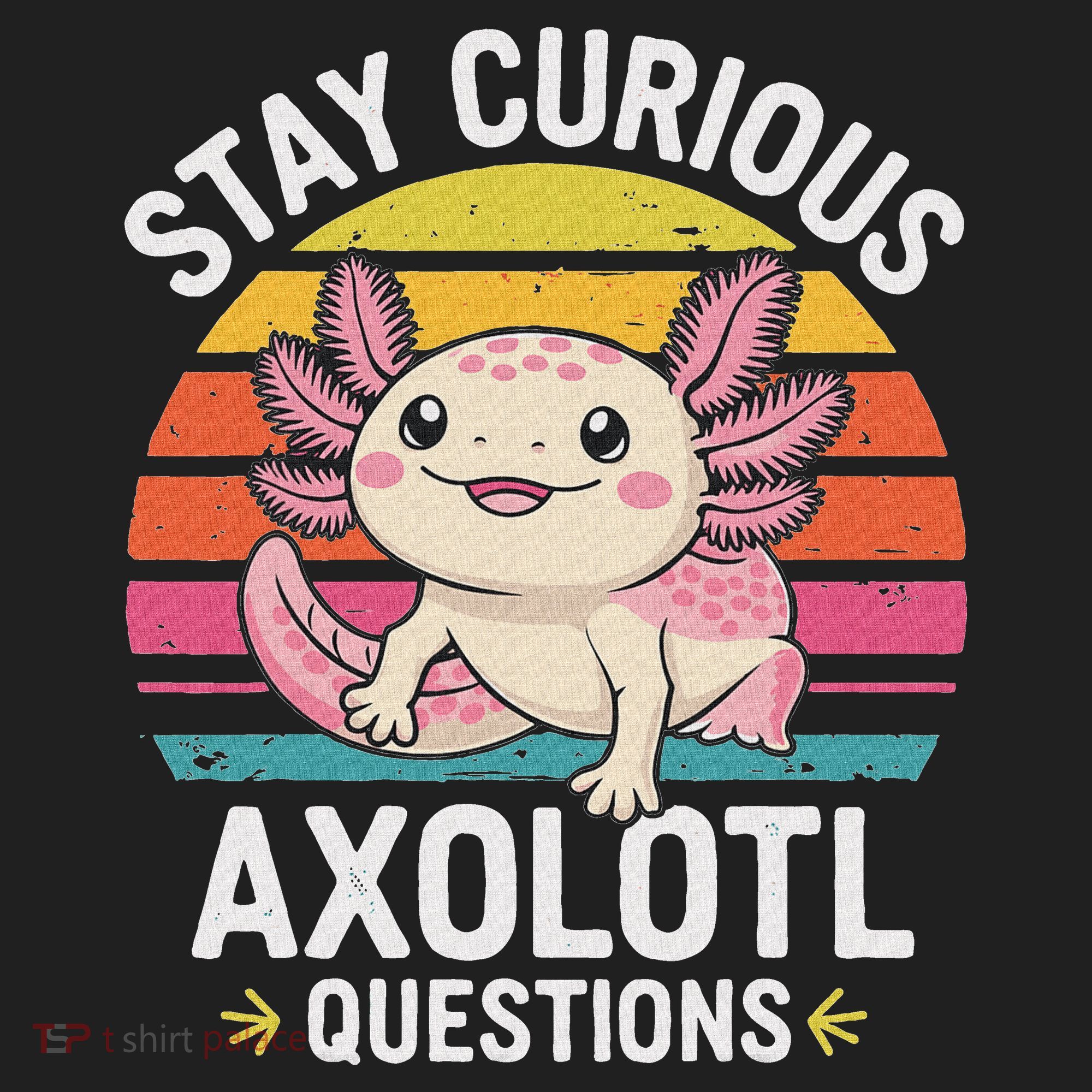 Stay Curious Axolotl Questions 11oz C Handle Ceramic Mug