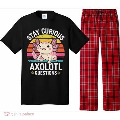 Stay Curious Axolotl Questions Pajama Set