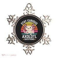 Stay Curious Axolotl Questions Ornament thumb 0