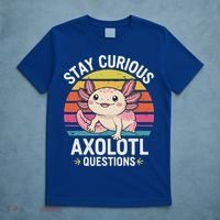 Stay Curious Axolotl Questions T-Shirt thumb 5