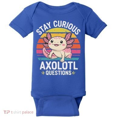 Stay Curious Axolotl Questions Baby Bodysuit