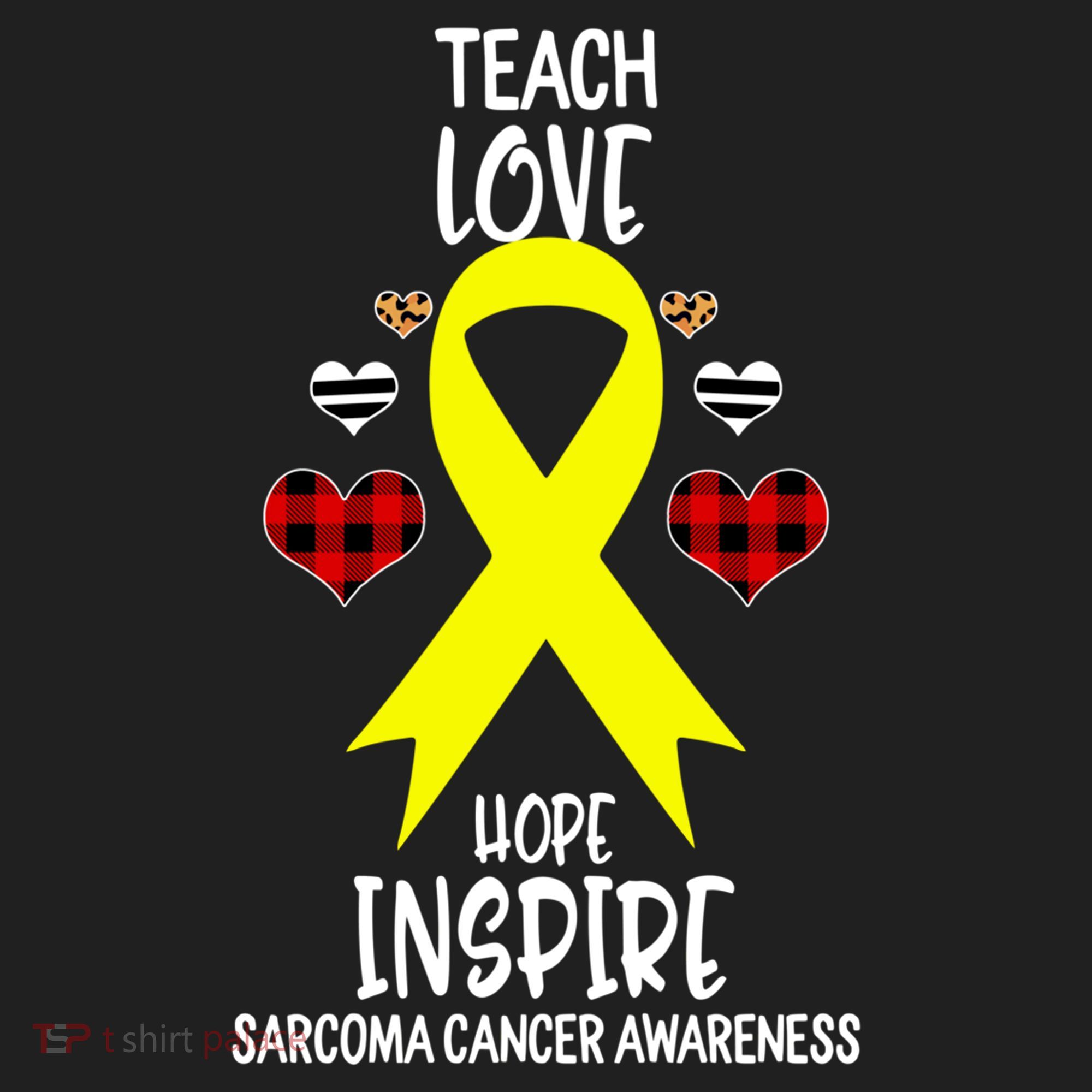 Sarcoma Cancer Awareness Teach Ribbon Love Hope Inspire Gift Women's Sweatshirt