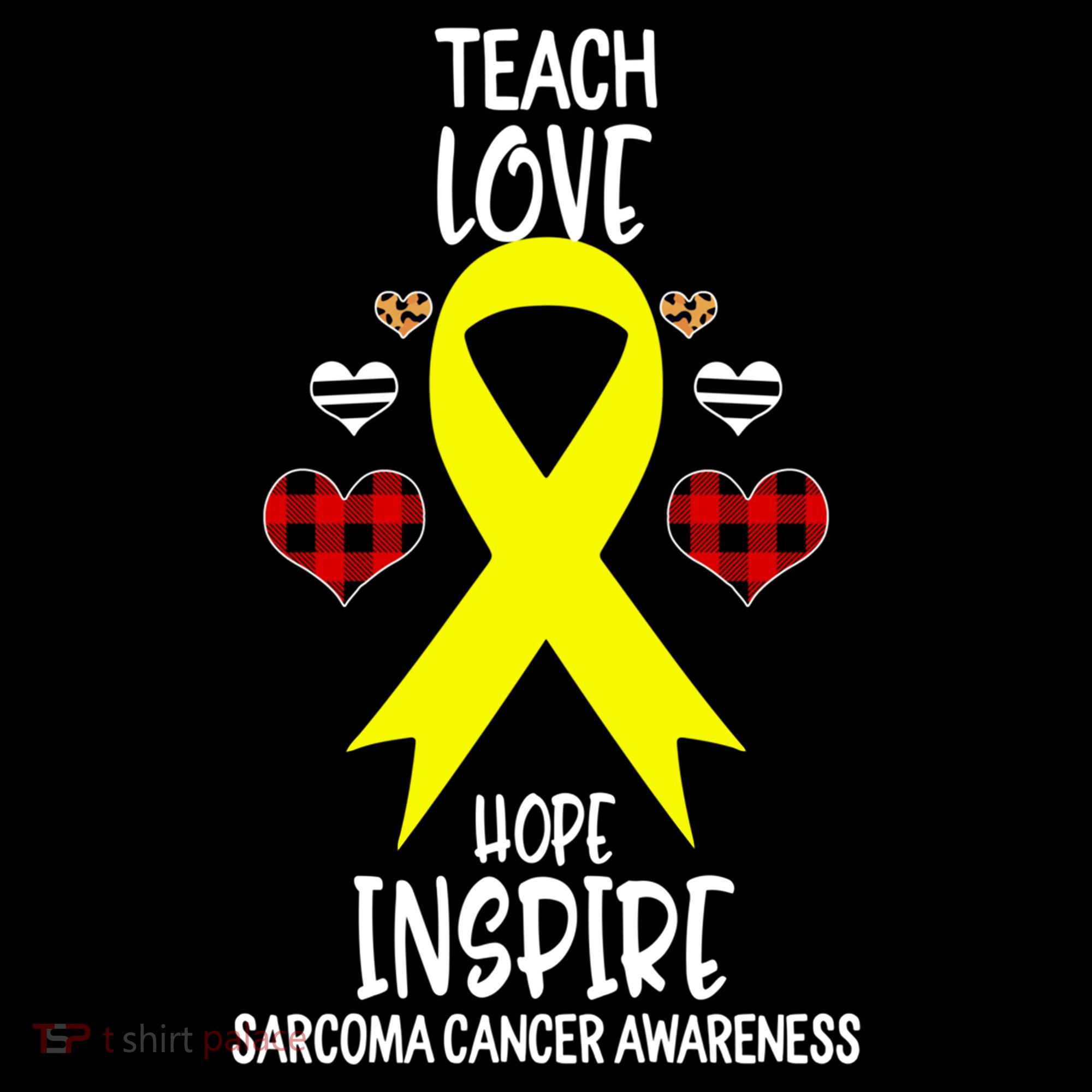 Sarcoma Cancer Awareness Teach Ribbon Love Hope Inspire Gift Coffee Mug